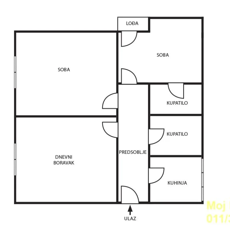 Trosoban stan za izdavanje, Zeleni Venac, Beograd, 65m², 1.000 €/mes